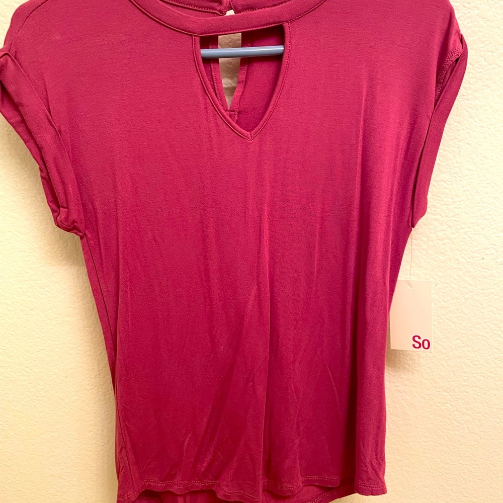 Dusty Rose Simple Top